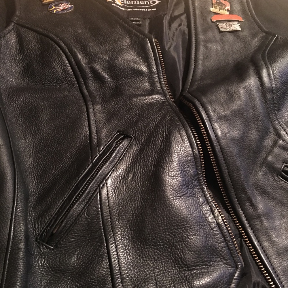 Harley Davidson 100% Leather Vest!